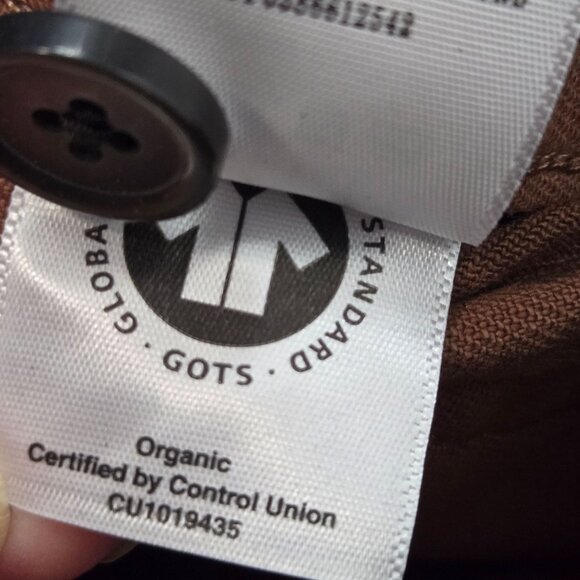 Everlane Size 8 Organic Cotton Utility Mid-Rise Straight Leg Pants Carob Brown - Picture 11 of 12